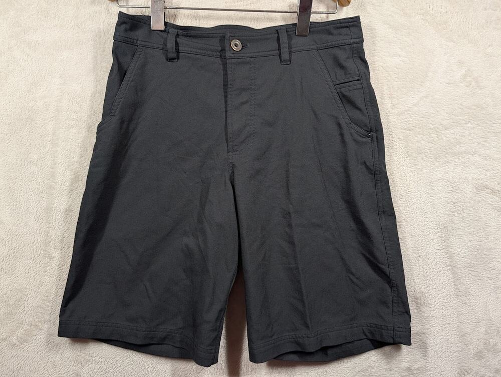 Lululemon Commission Classic Black Chino Shorts 10" Size 32 Golf Performance